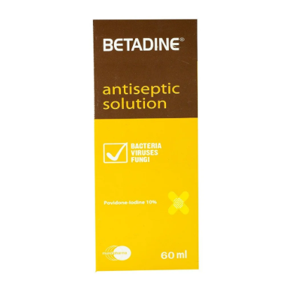 BETADINE ANTISEPTIC SOLN. 10% 60 ML 60 LE