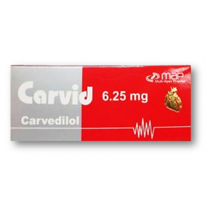 CARVID 6.25 MG 30 TAB 45 LE