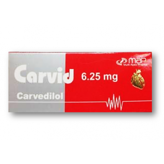 CARVID 6.25 MG 30 TAB 45 LE