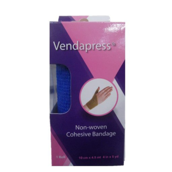 VENDAPRESS 10CMX4.5M ADHESIVE COMPRESSION BANDAGE, COLORS