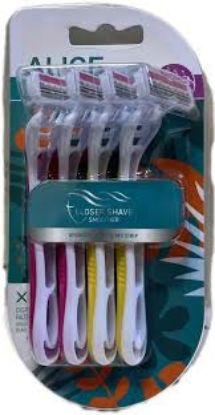 ALICE PURE 3 CLOSER SHAVE SMOOTHLY 4 PIECES CARD MACHINE