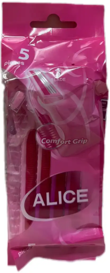 ALICE COMFORT GRIP 5 PIECES PINK BAG