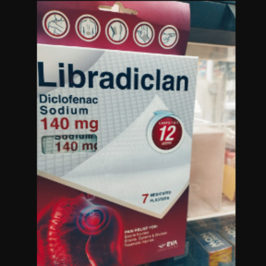 LIBRADICLAN 140 MG 7 MEDICATED PATCHES