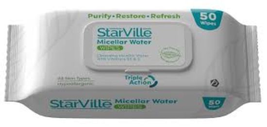 STARVILLE WIPES MICELLAR WATER 50 pcs
