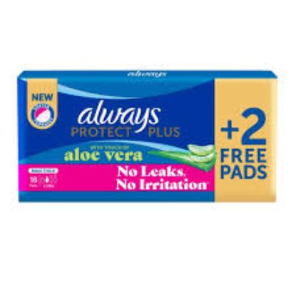 ALWAYS PROTECT PLUS ALOE VERA MAXI LONG 18 PADS