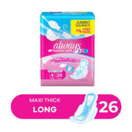 ALWAYS MAXI LONG 26 PADS (1+1) نعومة الريش