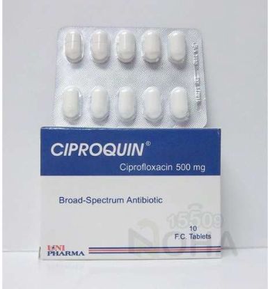 CIPROQUIN 500 MG TAB 50 LE