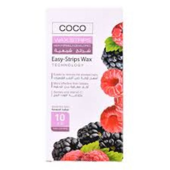 COCO WAX 10 STRPS BERRY WAX SLICES