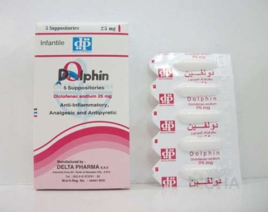 DOLPHIN 25 MG 10 SUPP 38 LE