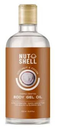 NUT SHELL BODY GEL OIL 250ML جوز هند و الكاكاو