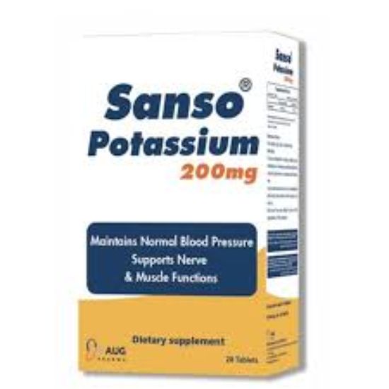 SANSO POTASSIUM 200 MG 28 TAB 120 LE
