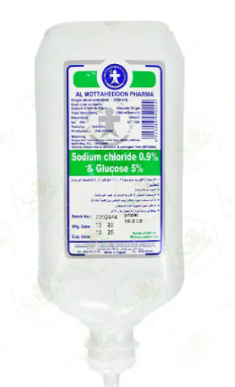 SODIUM CHLORIDE 9% 500 ML +5% GLUCOSE 28 LE
