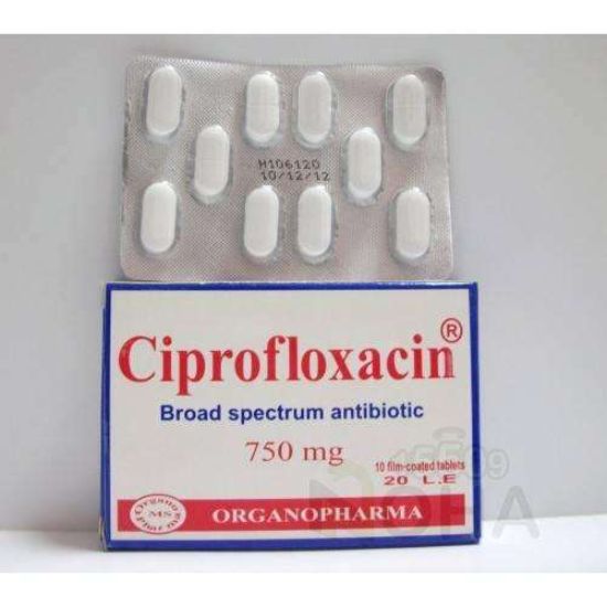 CIPROFLOXACIN 750 MG 10 TAB 89 LE