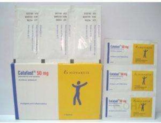 CATAFAST 9 SACHETS 50 MG 72 LE