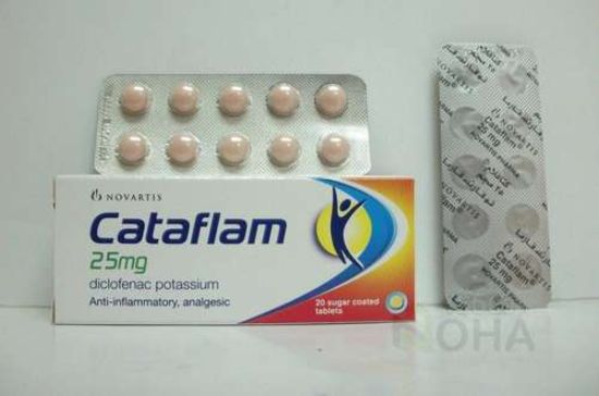 CATAFLAM 25 MG 20 TAB 34 LE