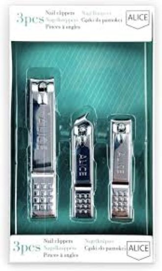 ALICE NAIL CLIPPERS طقم قصافة(3قطع)