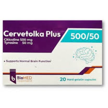 CERVETOLKA PLUS 500/50 MG 20 CAPS 360 LE