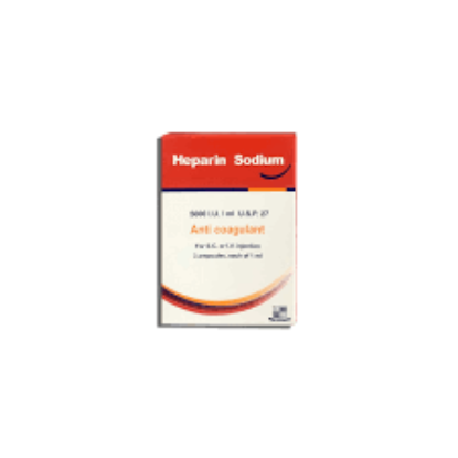 HEPARIN SODIUM 5000I.U 3 AMPOULES