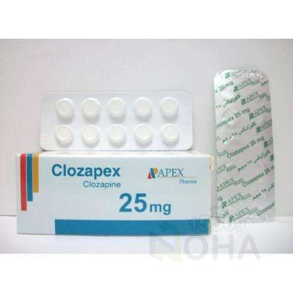 CLOZAPEX 25 MG 50 TAB 50 LE