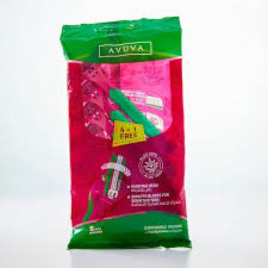 AVUVA SMOOTH BLADES FOR SENSITIVE SOFT SHAVE 5PCS ماكينات