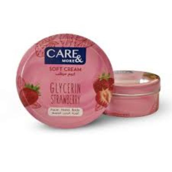 CARE MORE GLYCERIN&STRAWBERRY SOFT CREAM125ML