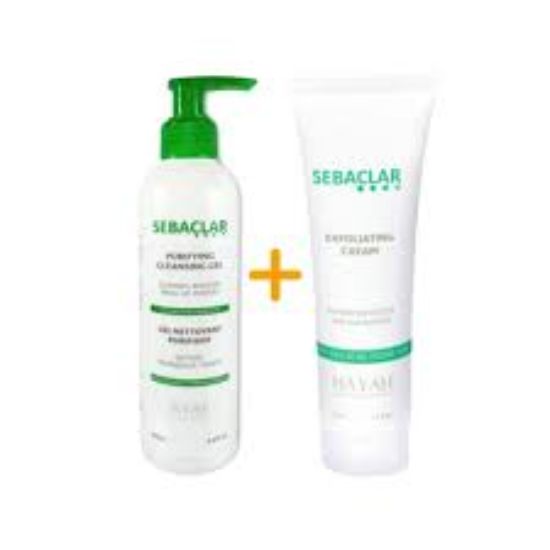 SEBACLAR PURIFYING CLEANSING GEL+TONIC LOTION