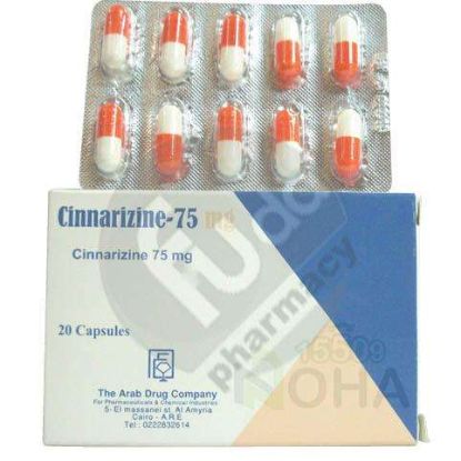 CINNARIZINE 75 MG 20 CAP  16 LE