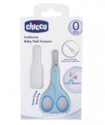 CHICCO +0 M مقص اطفال لبني