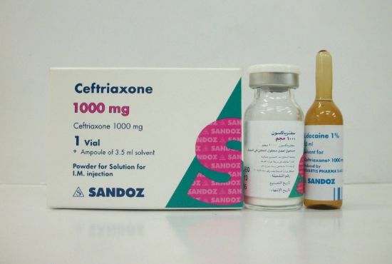 CEFTRIAXONE 1 GM VIAL IM 95 LE