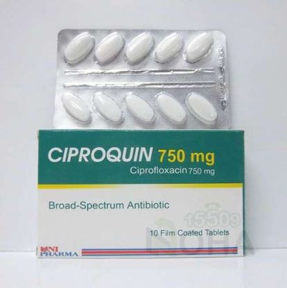 CIPROQUIN 750 MG TAB 74 LE