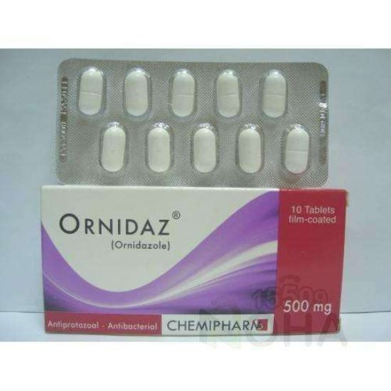 ORNIDAZ 500 MG 10 TAB 53 LE
