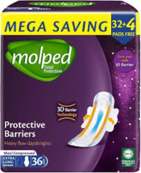 MOLPED TOTAL PROTECTION MAXI EXTRA LONG 32+4 PADS