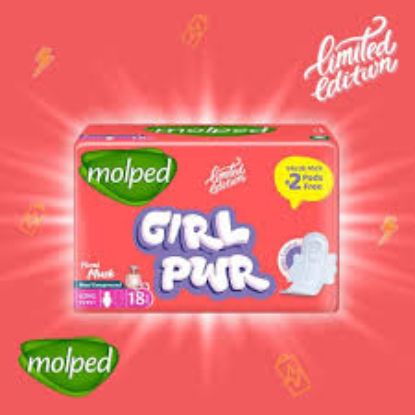 MOLPED LIMITED EDITION GIRL PWR MAXI LONG 18+2 PADS