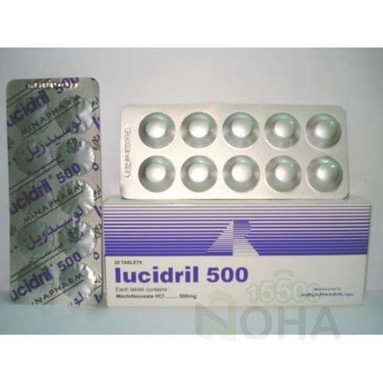 LUCIDRIL 500 MG 20 TAB 150 LE