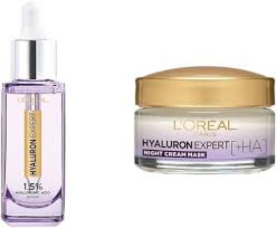 LOREAL HYALURON EXPERT PARIS SERUM 30ML+REPLUMPING MOISTURIZING MASK