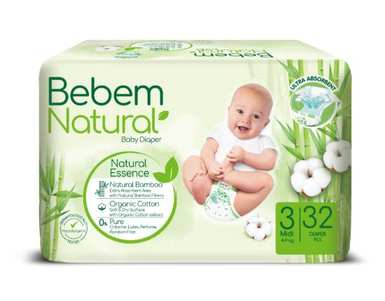 BEBEM NATURAL 3 NEW 32 PCS