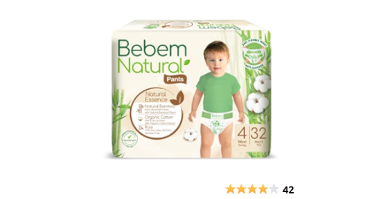 BEBEM NATURAL 4 PANTS 32 PCS
