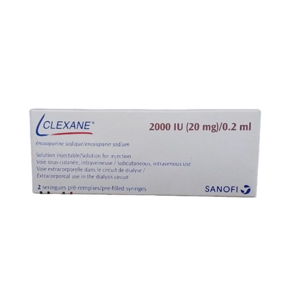 CLEXANE 2000 I.U. 20 MG 2 PREFILLED SYRINGES 183 LE