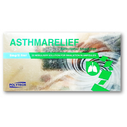 ASTHMARELIEF 5 MG/2.5 ML INHALATION 20 AMPOULES 124 LE