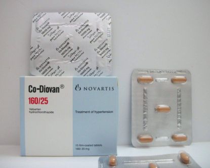CO-DIOVAN 160/25 MG 15 TAB 165 LE