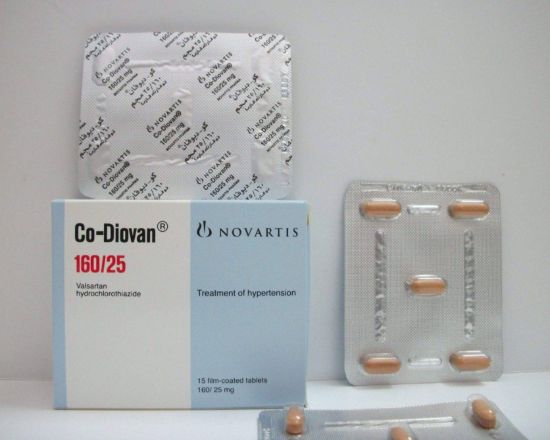 CO-DIOVAN 160/25 MG 15 TAB 165 LE