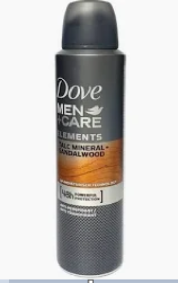 DOVE SPRAY MINERAL POWDER+SANDALWOOD FOR MEN 250