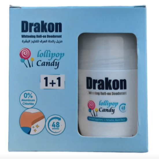 DRAKON WHITENING ROLL ON DEODRANT 1+1 LOLIPOP CANDY