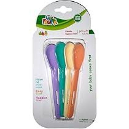 LA FRUTTA طقم 4 معالق بلاستك