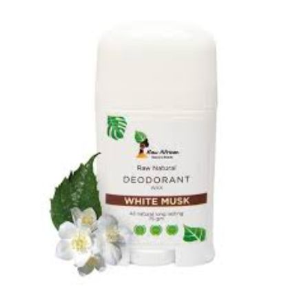 RAW AFRICAN DEODORANT STICK WHITE MUSK 75 GM