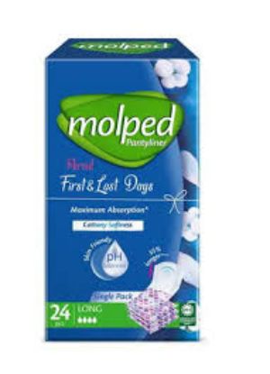 MOLPED PANTYLINER FIRST&LAST DAYLONG 24 PCS