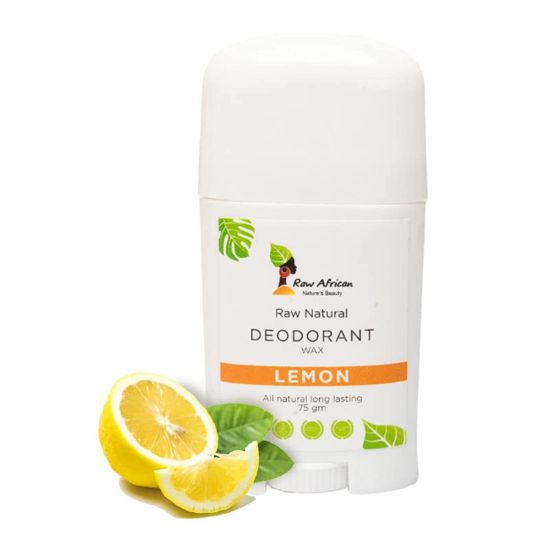RAW AFRICAN DEODORANT STICK WHITE LEMON 75