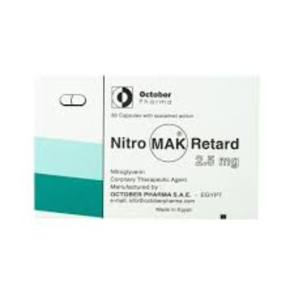 NITROMAK RETARD 2.5 MG 60 CAP 96 LE