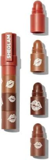 SHEGLAM LIP STACKS 4*1 BROWNIE STACK