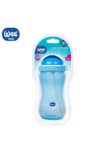 WEE BABY COLORFUL STRAW CUP 350ML +6MON (761)